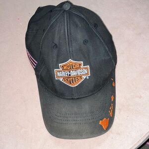 Harley-Davidson Dark Cap with Orange Emblem